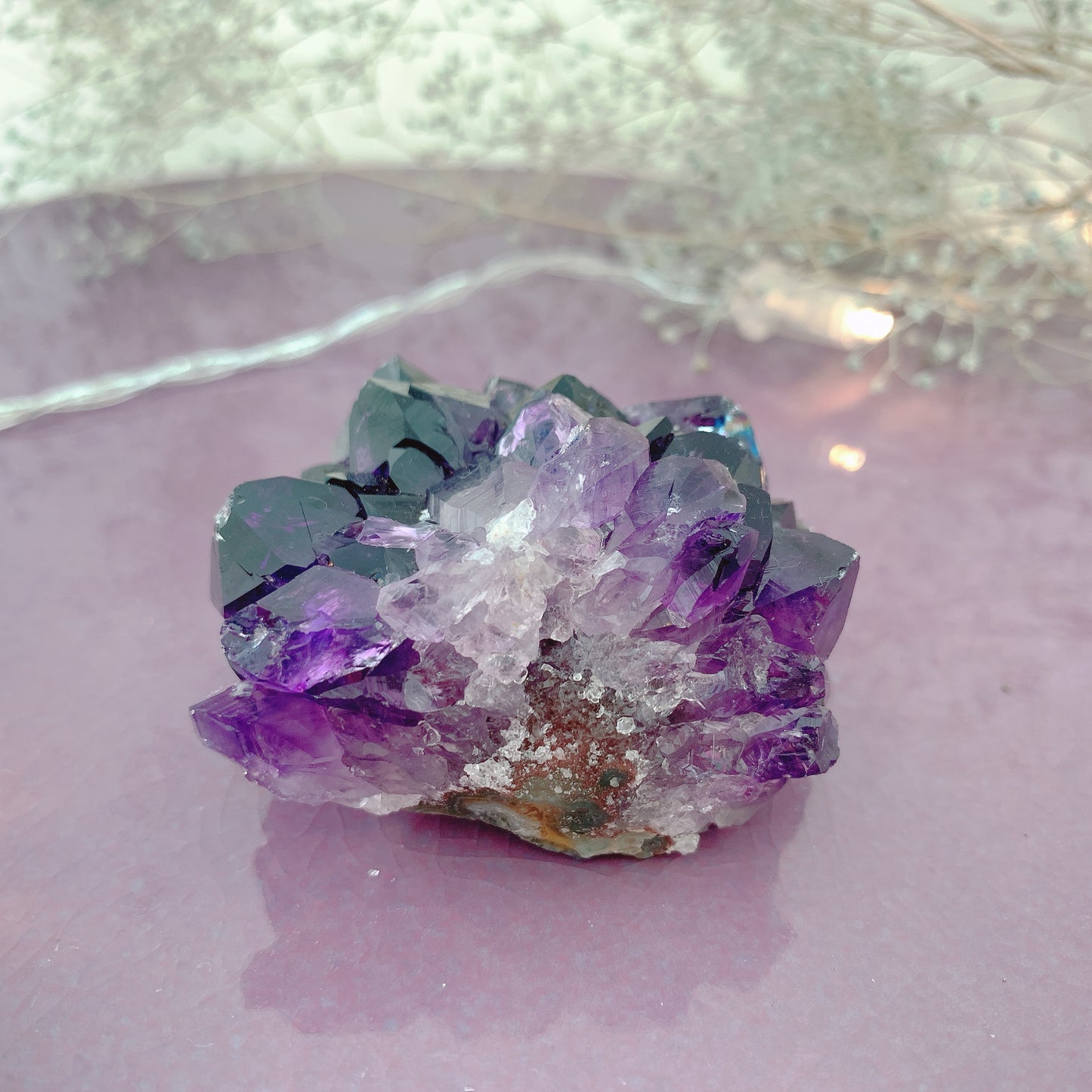 ウルグアイアメシストクラスター(amethyst)原石 第7チャクラ(頭頂チャクラ)G-J