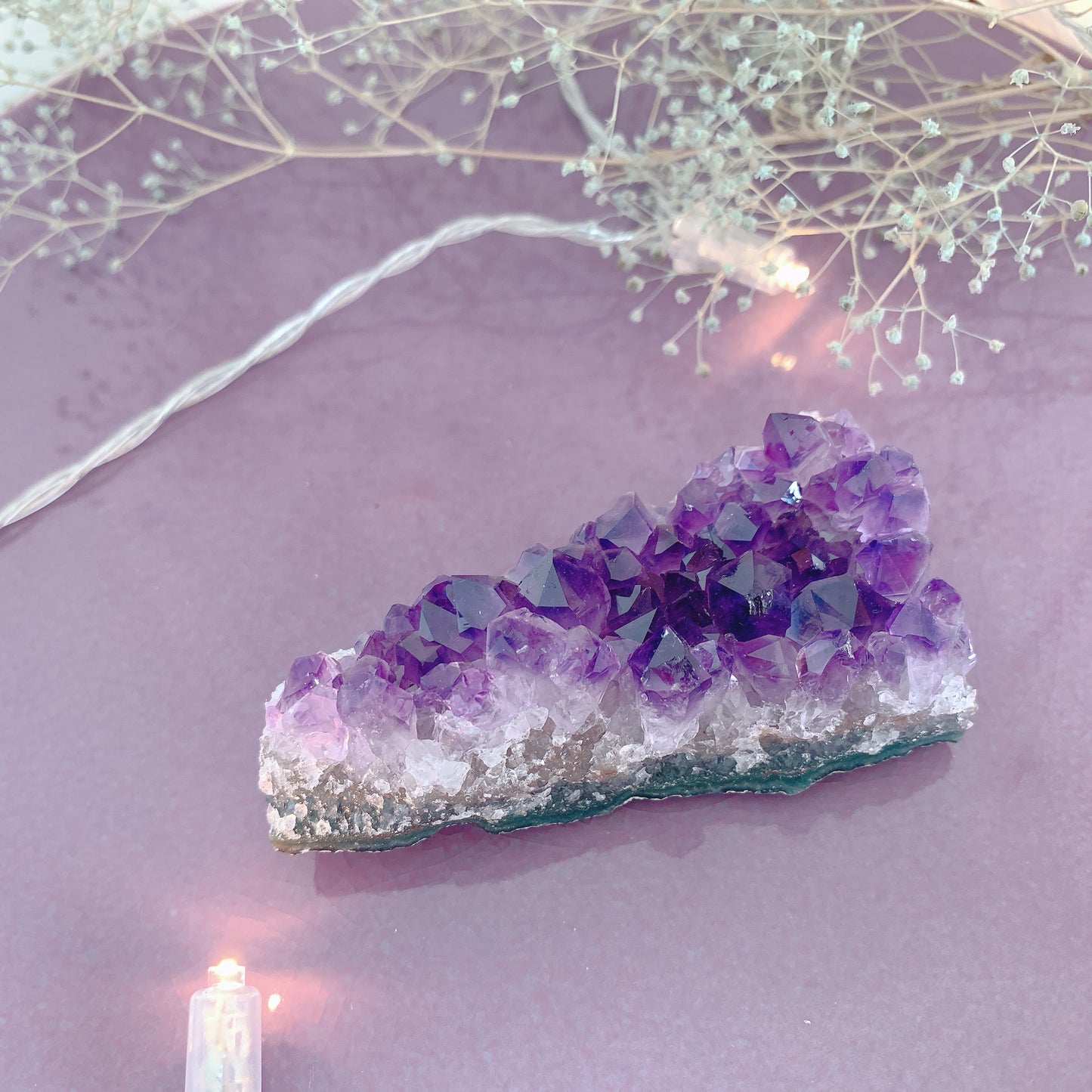 ウルグアイアメシストクラスター(amethyst)原石 第7チャクラ(頭頂チャクラ)A-C