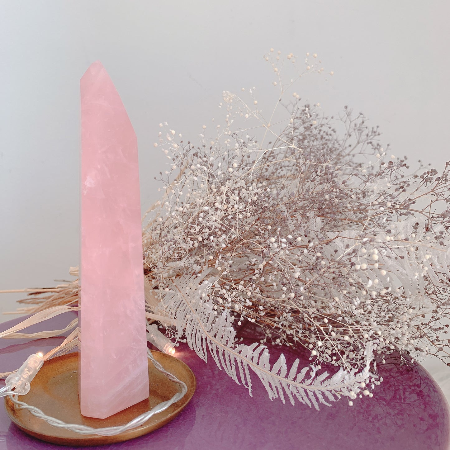 ローズクォーツポイント(rose quartz) -わたしはわたしの道を進む-
