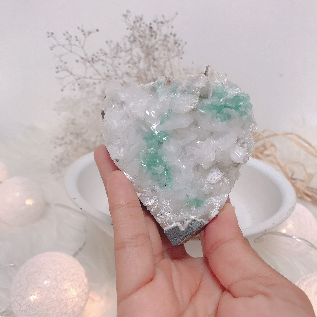 グリーンアポフィライトクラスター"あなたを守るよ”