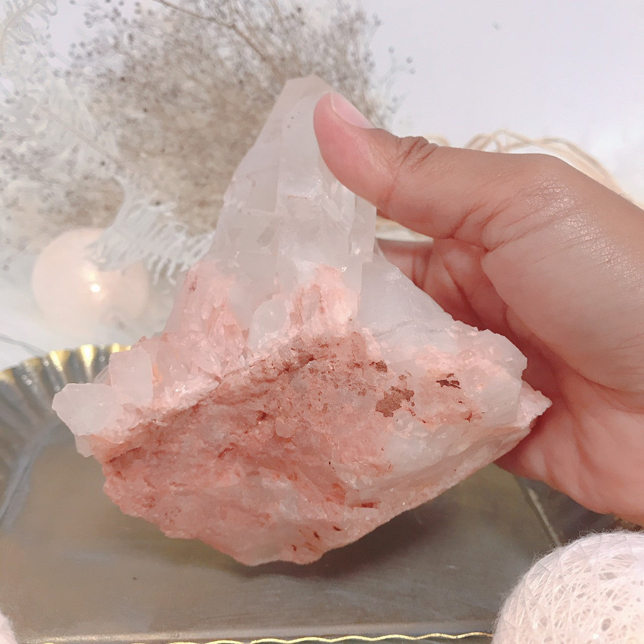 マダガスカルピンククォーツクラスター【何かを探しにいかない】