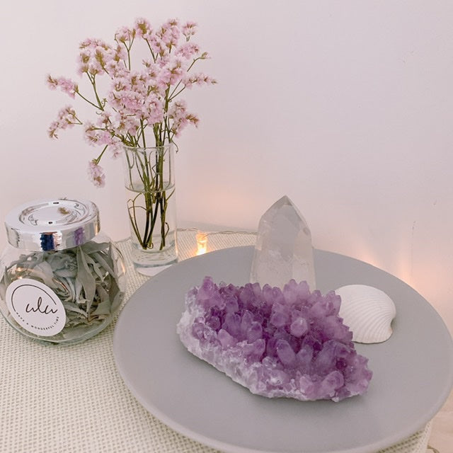 ホワイトセージ(10g)white sage 最高級クラスター -クリスタルと空間の浄化に-