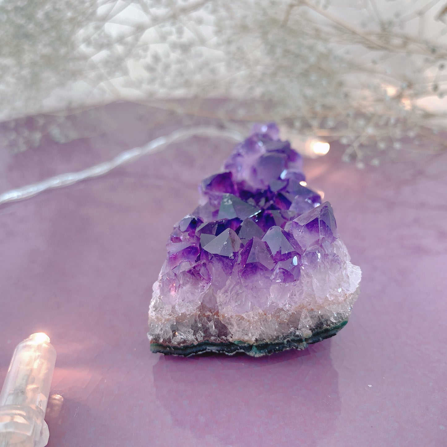 ウルグアイアメシストクラスター(amethyst)原石 第7チャクラ(頭頂チャクラ)A-C