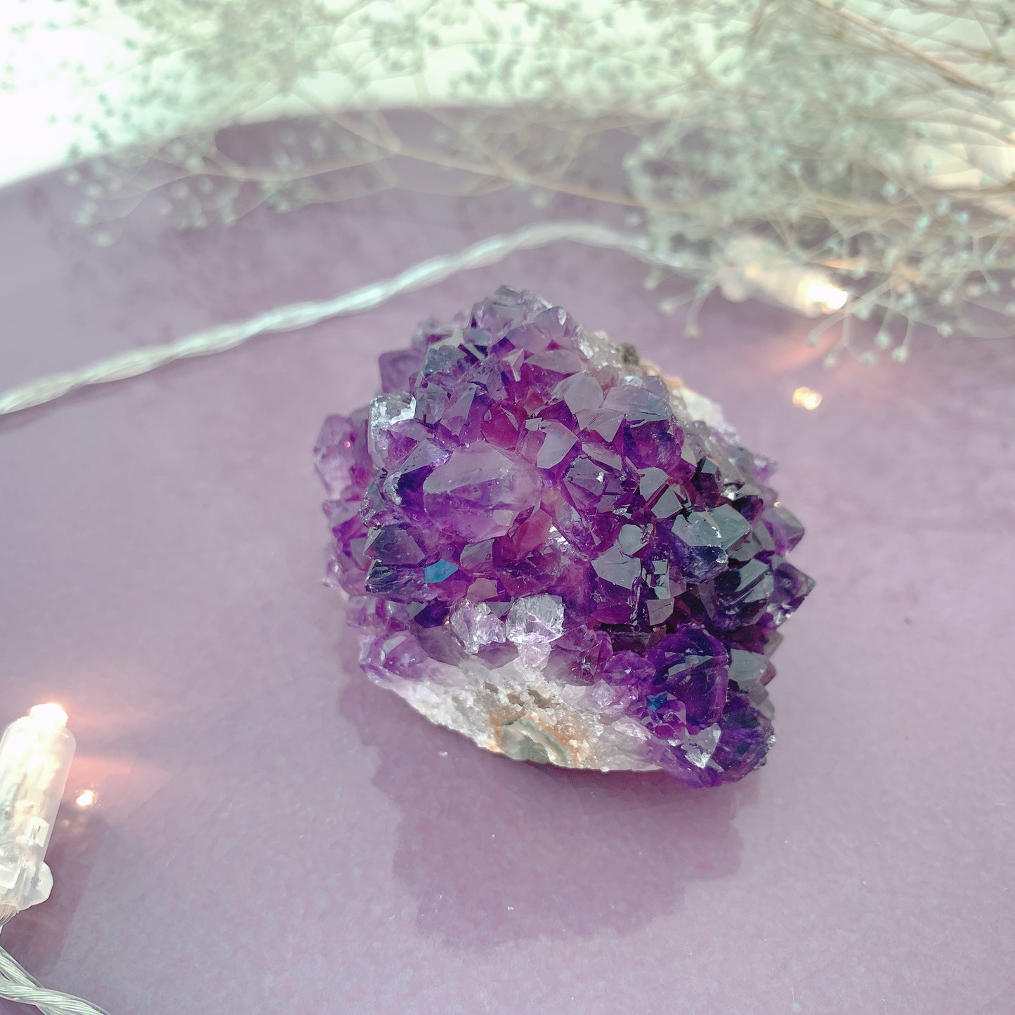 ウルグアイアメシストクラスター(amethyst)原石 第7チャクラ(頭頂チャクラ)G-J