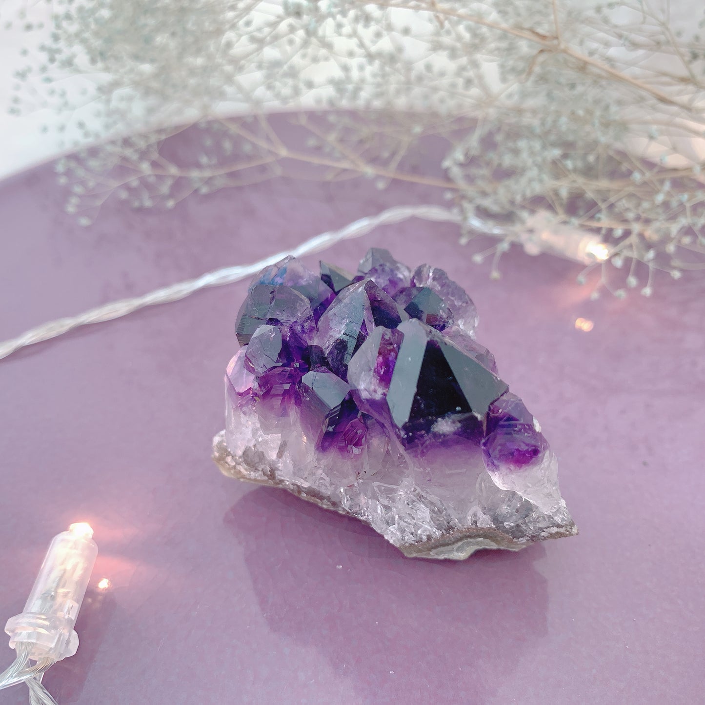 ウルグアイアメシストクラスター(amethyst)原石 第7チャクラ(頭頂チャクラ)G-J