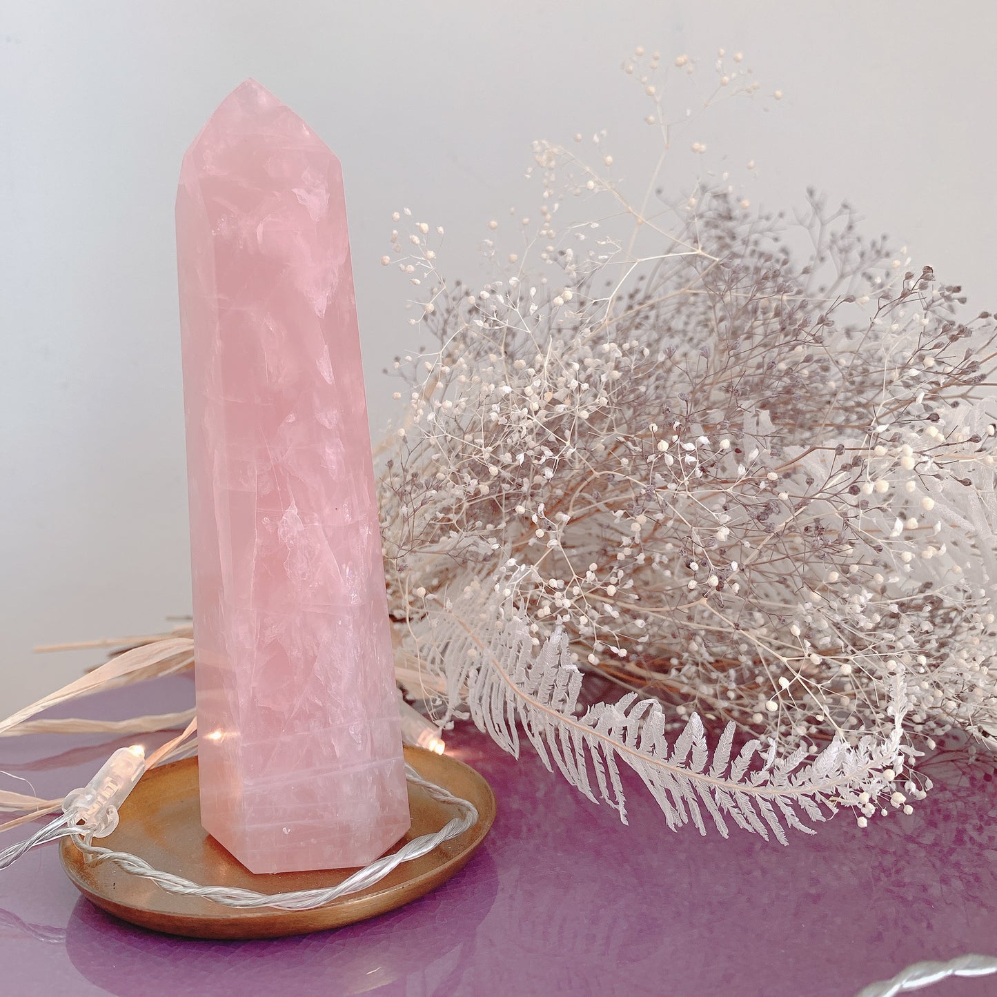 ローズクォーツポイント(rose quartz) -わたしはわたしの道を進む-