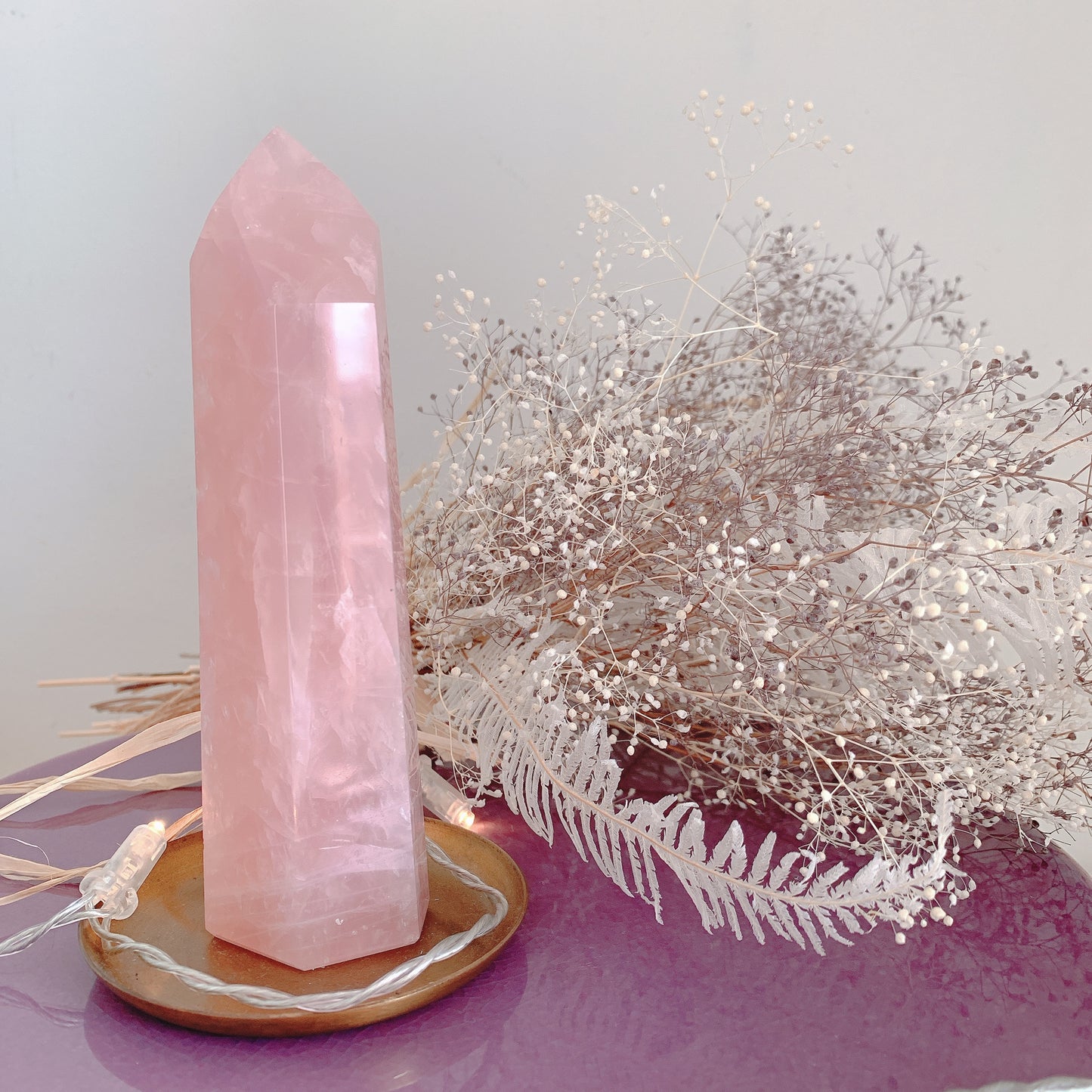 ローズクォーツポイント(rose quartz) -わたしはわたしの道を進む-