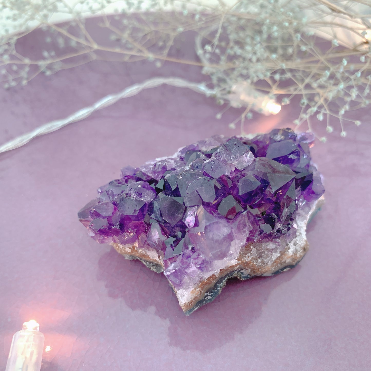 ウルグアイアメシストクラスター(amethyst)原石 第7チャクラ(頭頂チャクラ)A-C