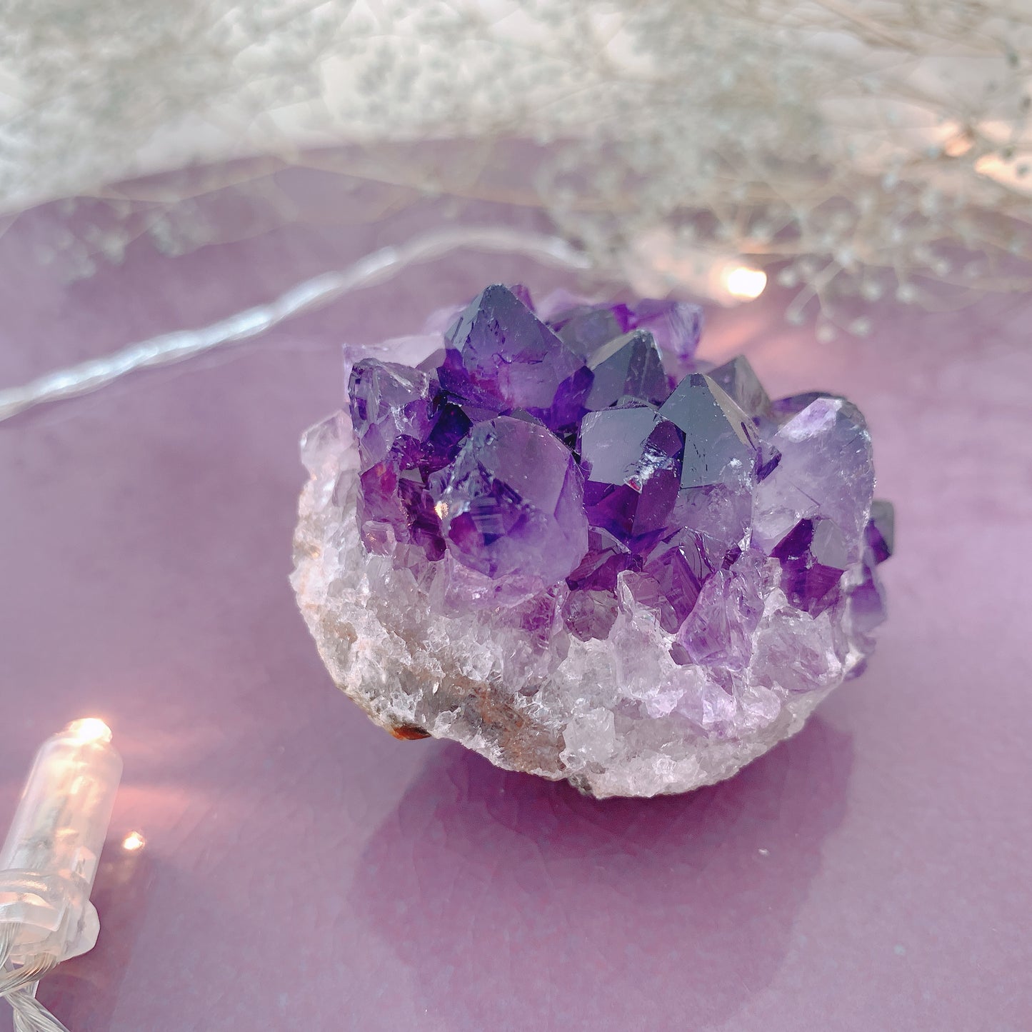 ウルグアイアメシストクラスター(amethyst)原石 第7チャクラ(頭頂チャクラ)A-C