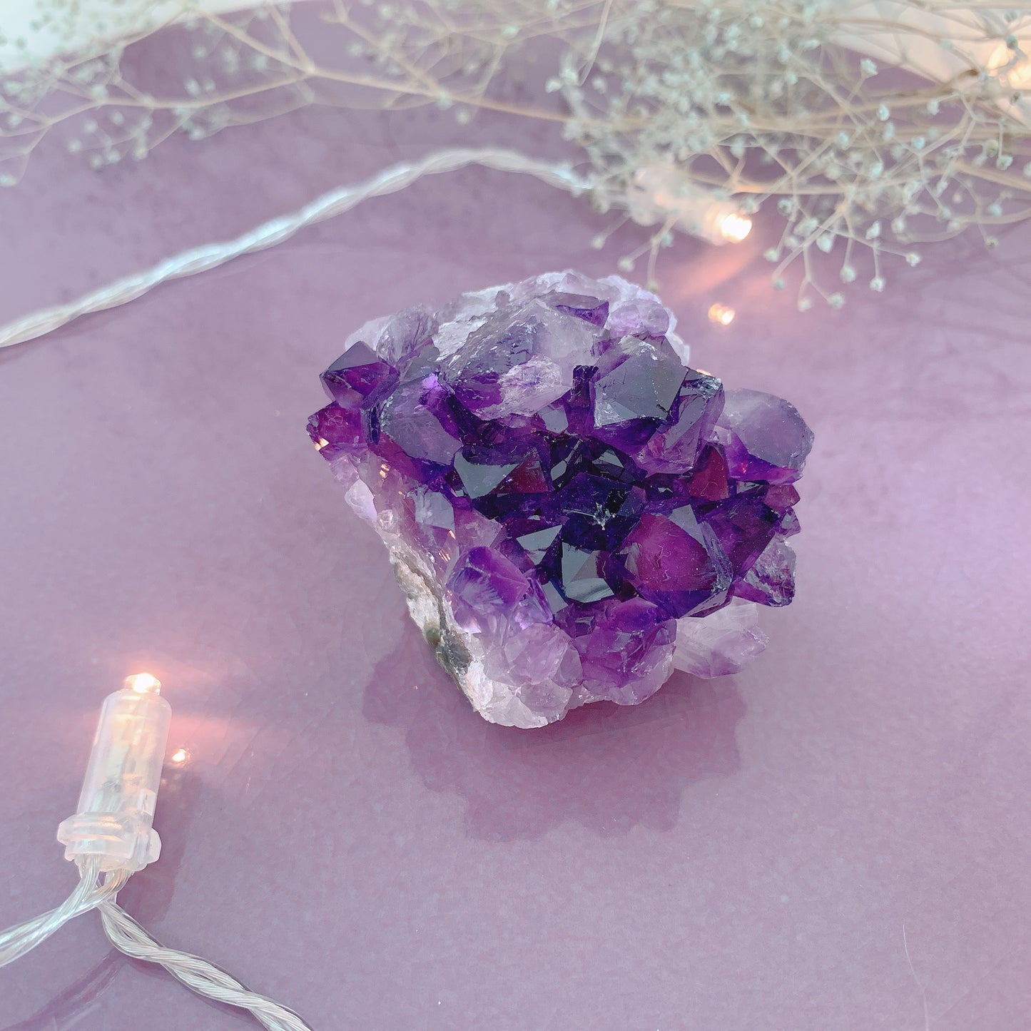 ウルグアイアメシストクラスター(amethyst)原石 第7チャクラ(頭頂チャクラ)A-C