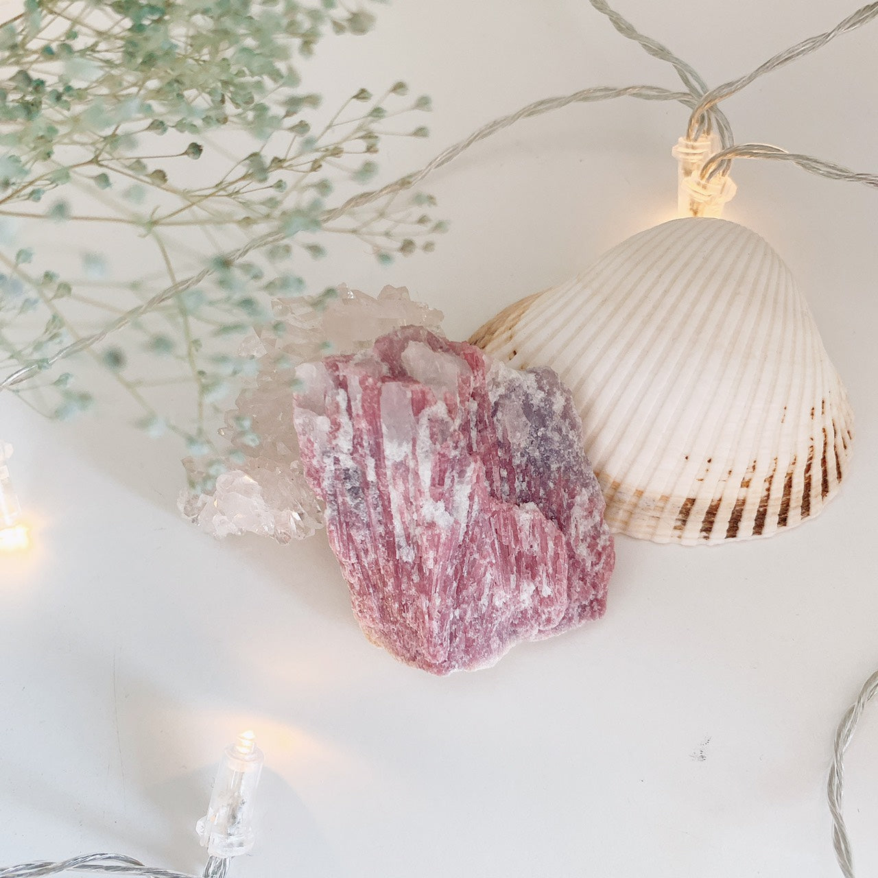 ピンクトルマリンinクォーツ (pink tourmaline in quartz)75gー第4チャクラ(ハートチャクラ)-)ー