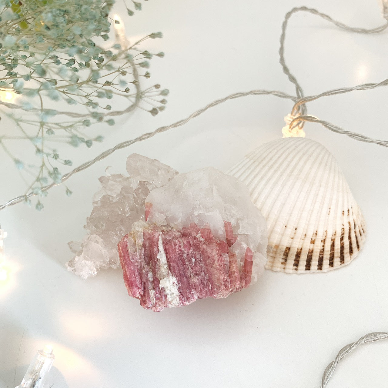 ピンクトルマリンinクォーツ (pink tourmaline in quartz)113g