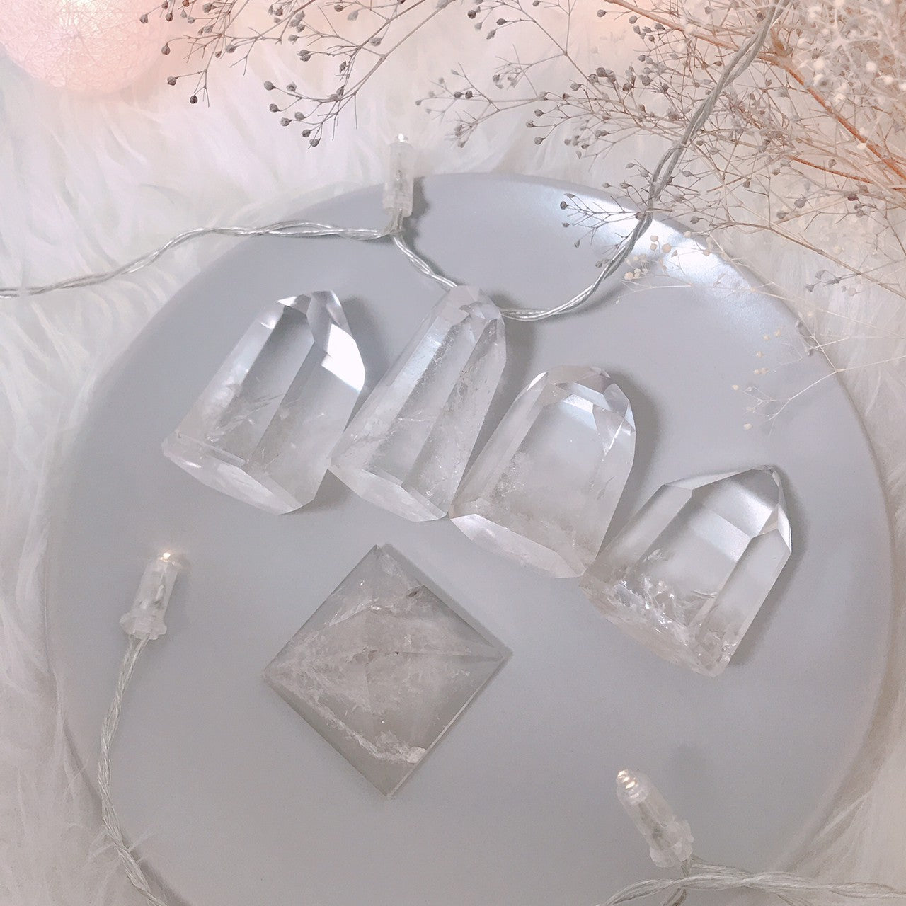 【グラウンディング結界を張る】水晶(パワーストーン)結界セット -one-