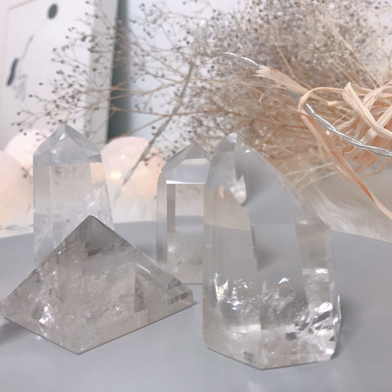 【グラウンディング結界を張る】水晶(パワーストーン)結界セット -one-