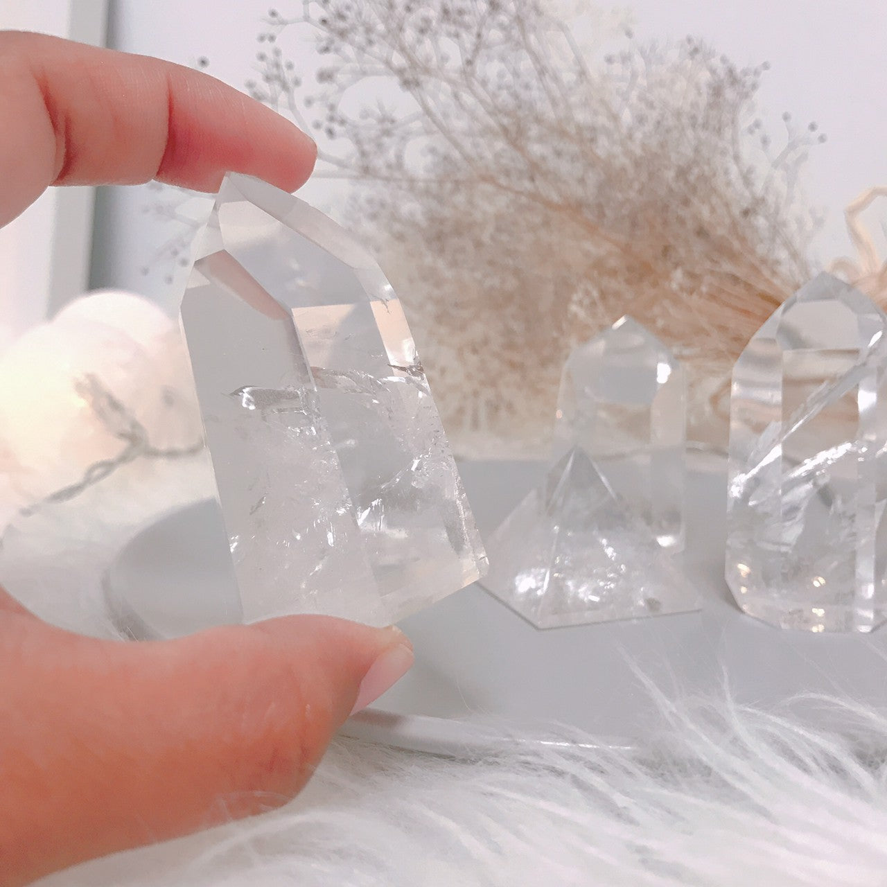 【グラウンディング結界を張る】水晶(パワーストーン)結界セット -two-