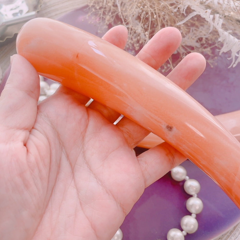 微笑みの目覚め：ピンクアベンチュリンカーブヨニワンド（ハートのゆるみ・日常の愛・ぬくもり・軽やかさ）