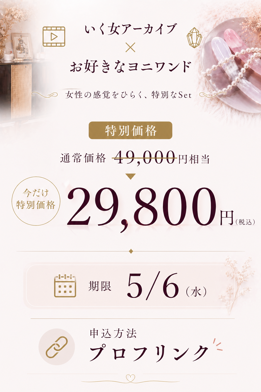 女性の感覚開花プロダクト｜いく女 Awakening Set(ワンド＋いく女アーカイブ＋31日間感度育成ガイド)
