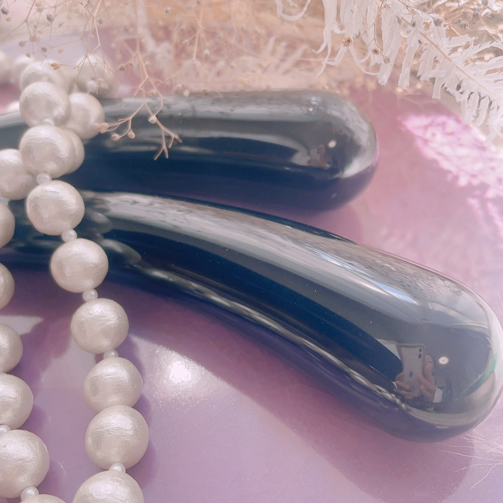 闇の目覚め：ブラックオブシディアンカーブワンド（潜在意識・影・守護・魂の浄化・トラウマ解放）