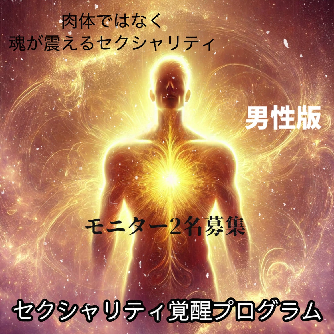 【男性版】セクシャリティ個人覚醒セッション ── 疲れない、飽きない、惹きつける。 人生で最も愛される男へ。