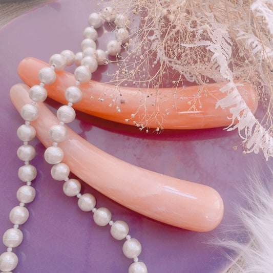 微笑みの目覚め：ピンクアベンチュリンカーブヨニワンド（ハートのゆるみ・日常の愛・ぬくもり・軽やかさ）